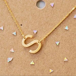 Jewelry - Letter “S” Initial Gold Plated Dainty Necklace Jewelry - Letter “S” Initial Gold Plated Dainty Necklace
